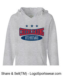 Grey Cheerleading Hoodie Design Zoom